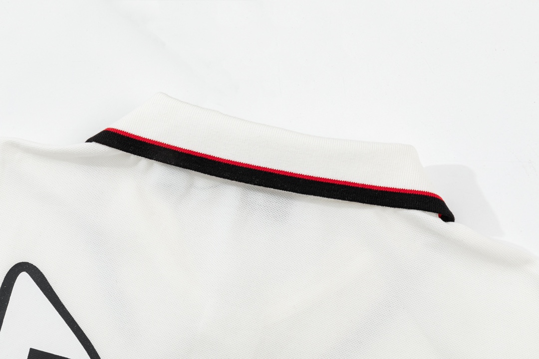 Burberry BABBOL Polo: 1980s-Inspired Custom Upgrade in White, M-3XL Sizes - 图片 7