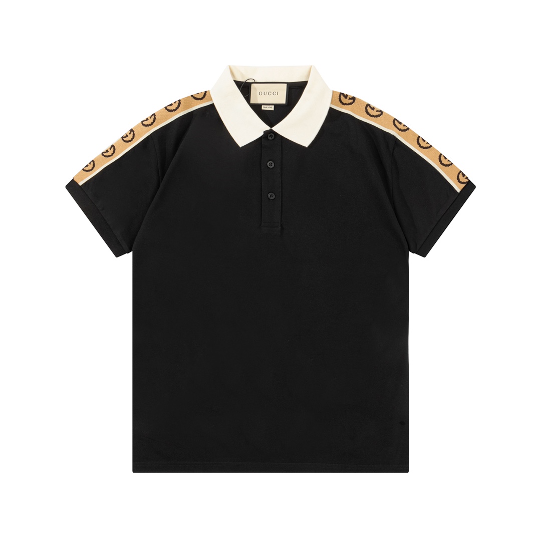 “Gucci Double G-Weave Logo Polo: 1980s-Inspired Custom Comfort”