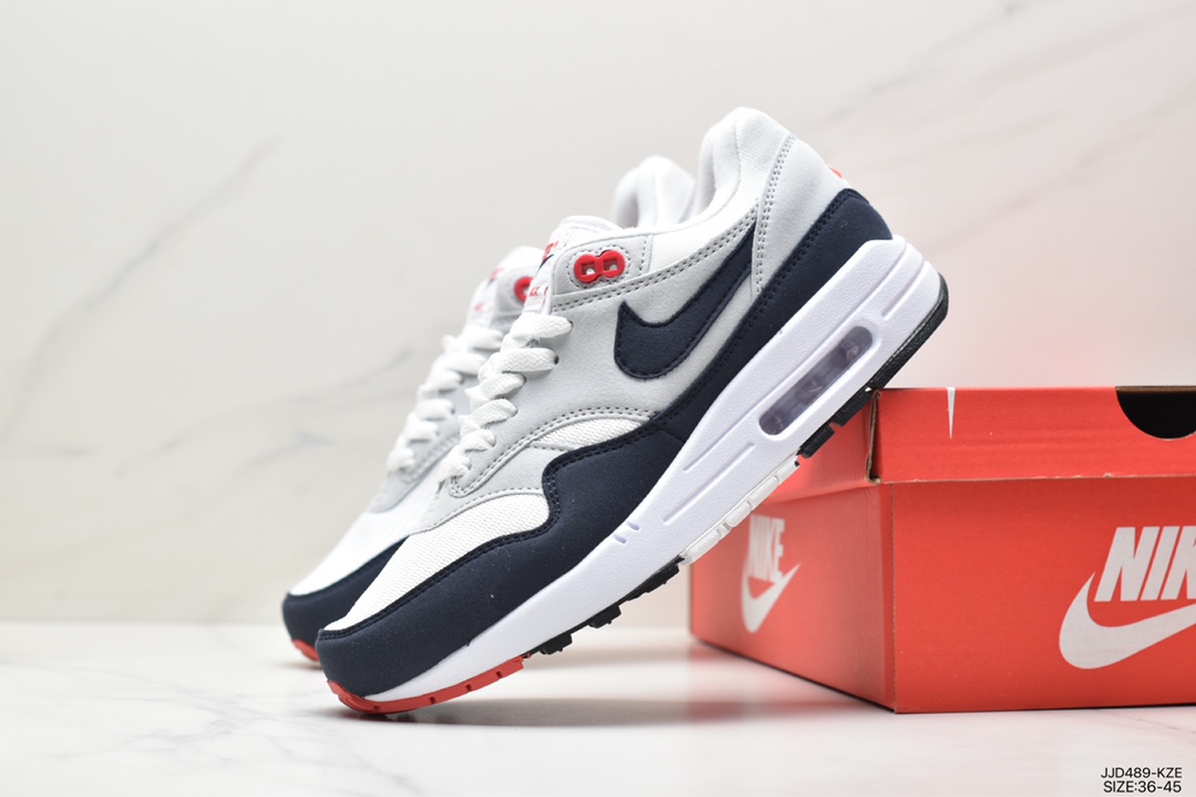 Nike Air Max 1 ”Crepe Hemp” first generation retro air cushion all-match casual sports jogging shoes