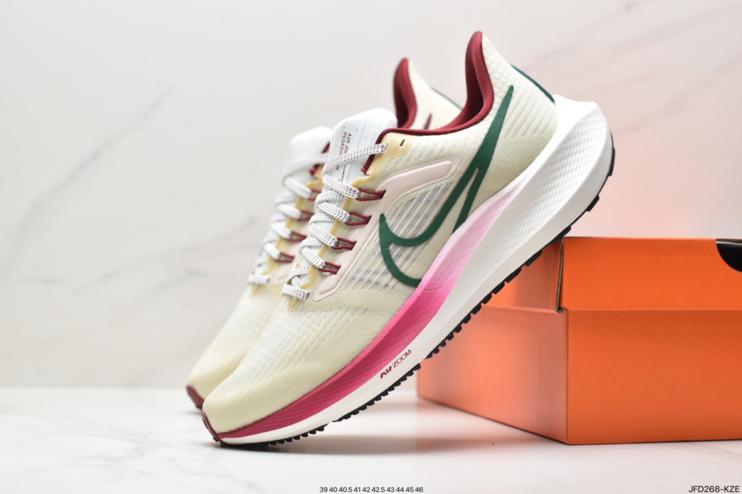 耐克Nike Air Zoom Pegasus 39登月39 网面透气跑步鞋 FB7161-231
