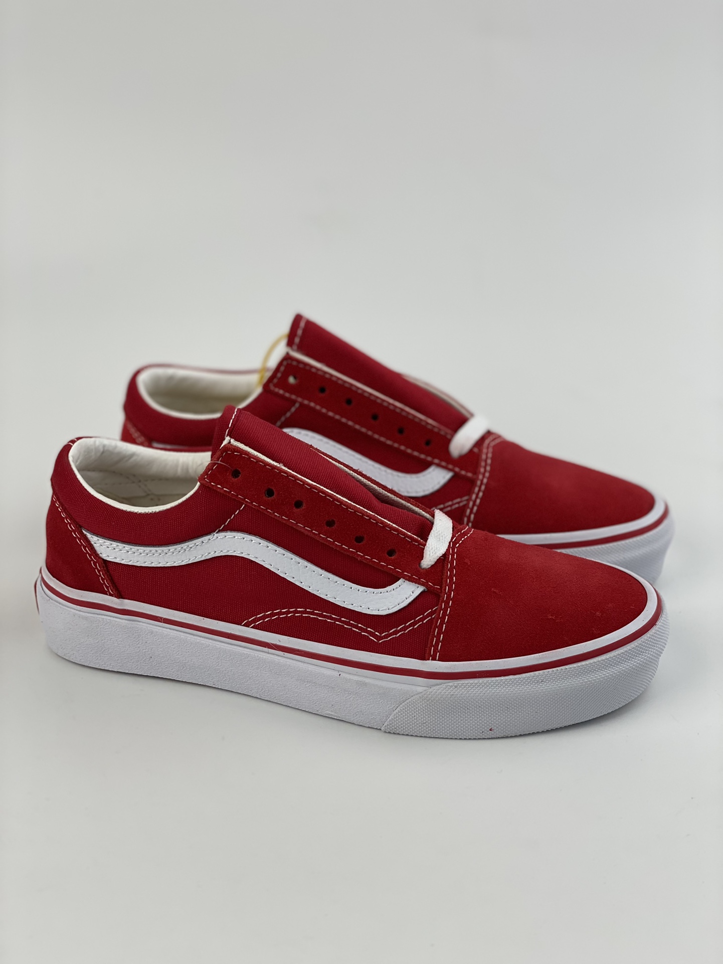 Vans Old Skool Navy lightweight low-top sneakers unisex red couple's