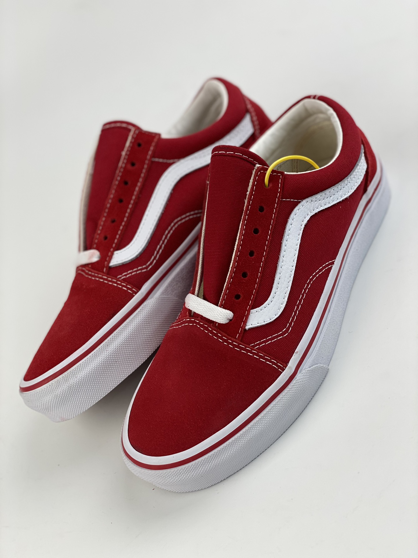 Vans Old Skool Navy lightweight low-top sneakers unisex red couple's