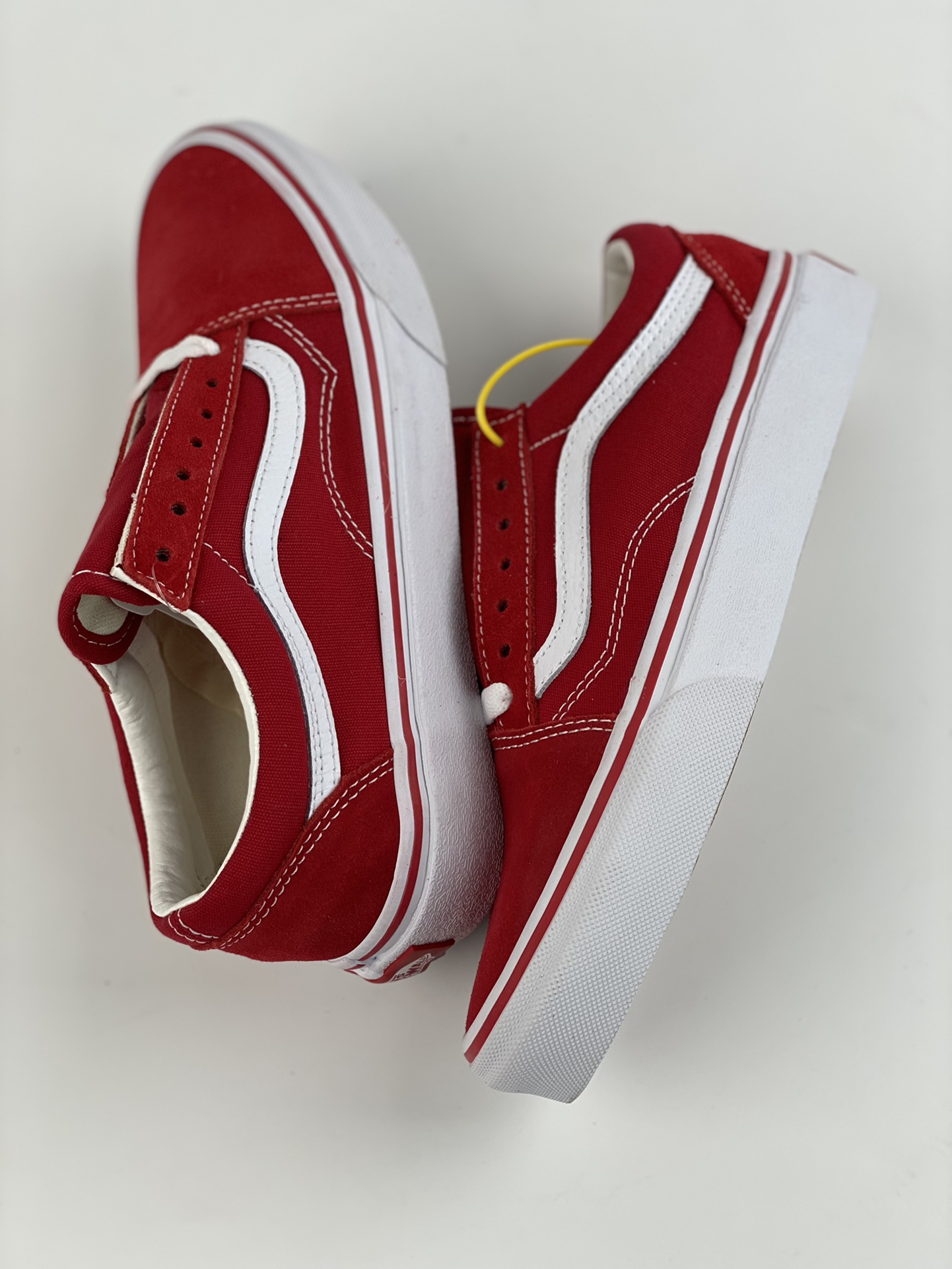 Vans Old Skool Navy lightweight low-top sneakers unisex red couple's