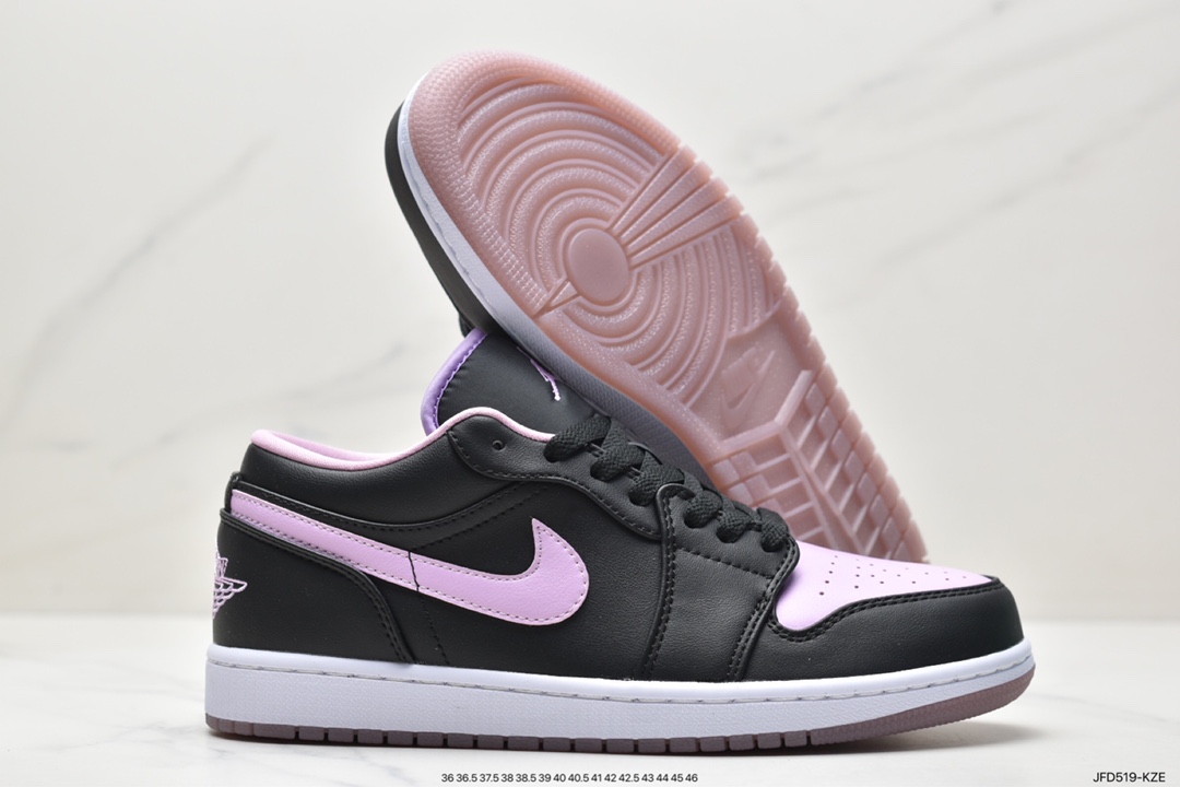 Air Jordan 1 Low Black Purple Toe AJ1 Joe 1 Low Top Casual Shoes DV1309-051