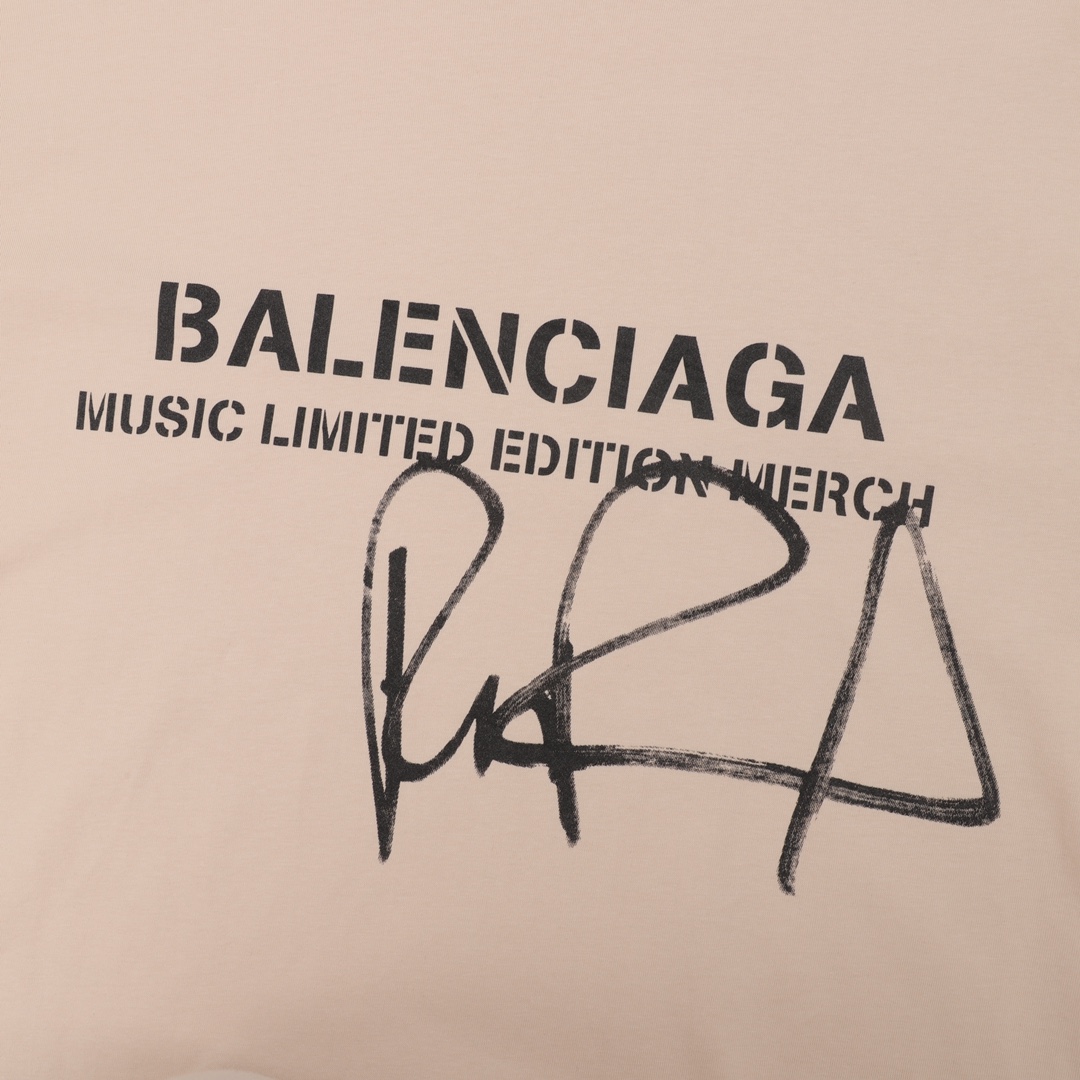 Balenciaga/巴黎世家 VIC限定 RU Paul签名短袖