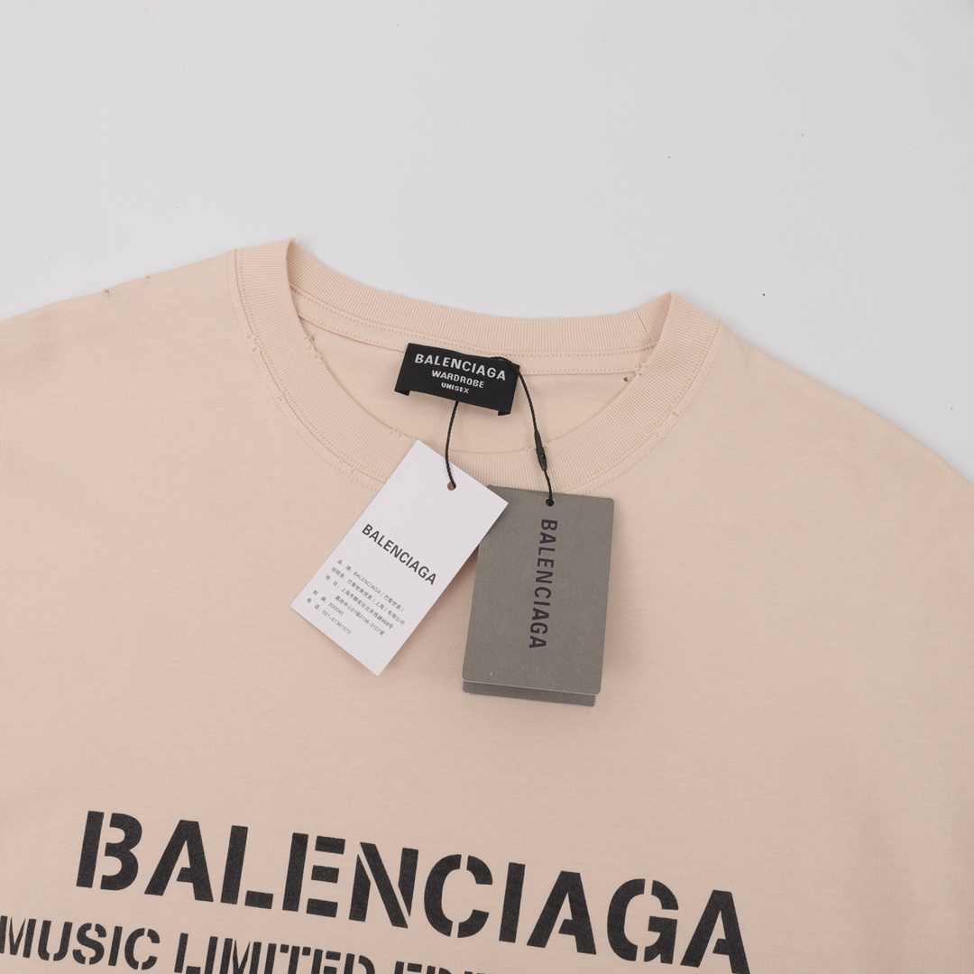 Balenciaga/巴黎世家 VIC限定 RU Paul签名短袖