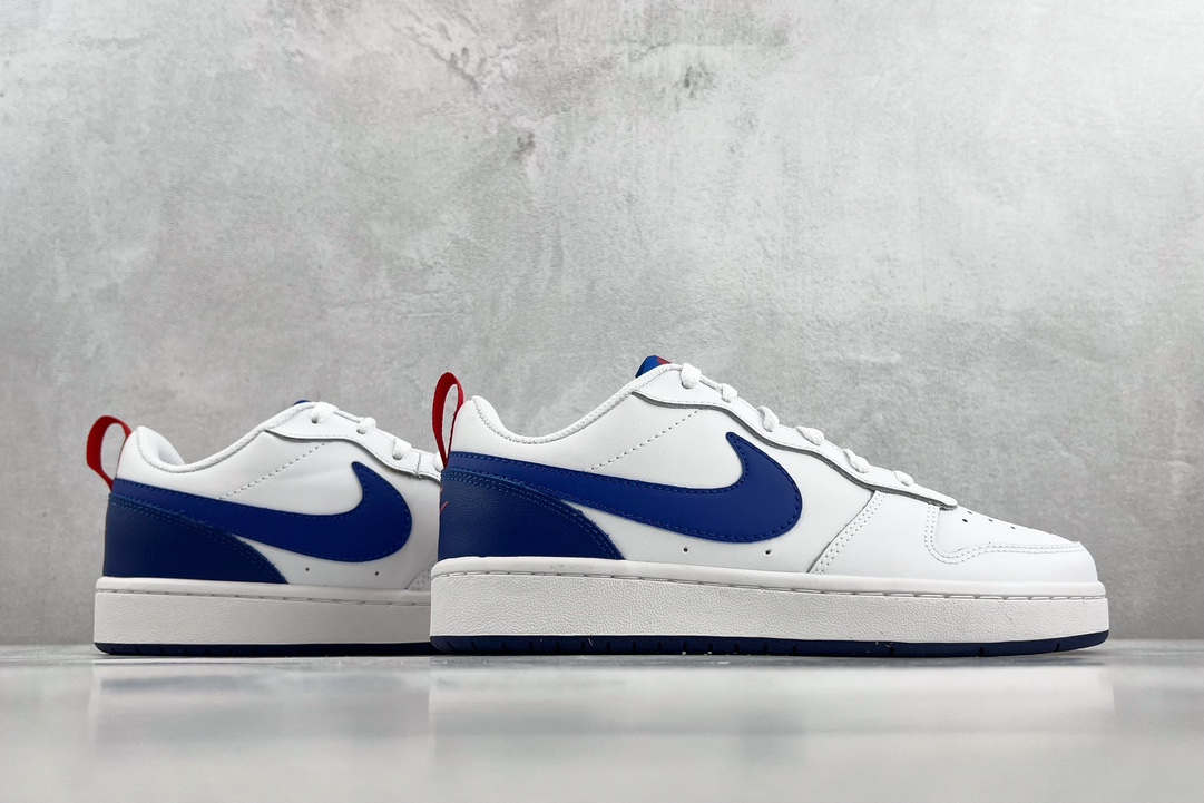 140 全新渠道特供 Nike Court Borough Low 2白蓝 BQ5448-113