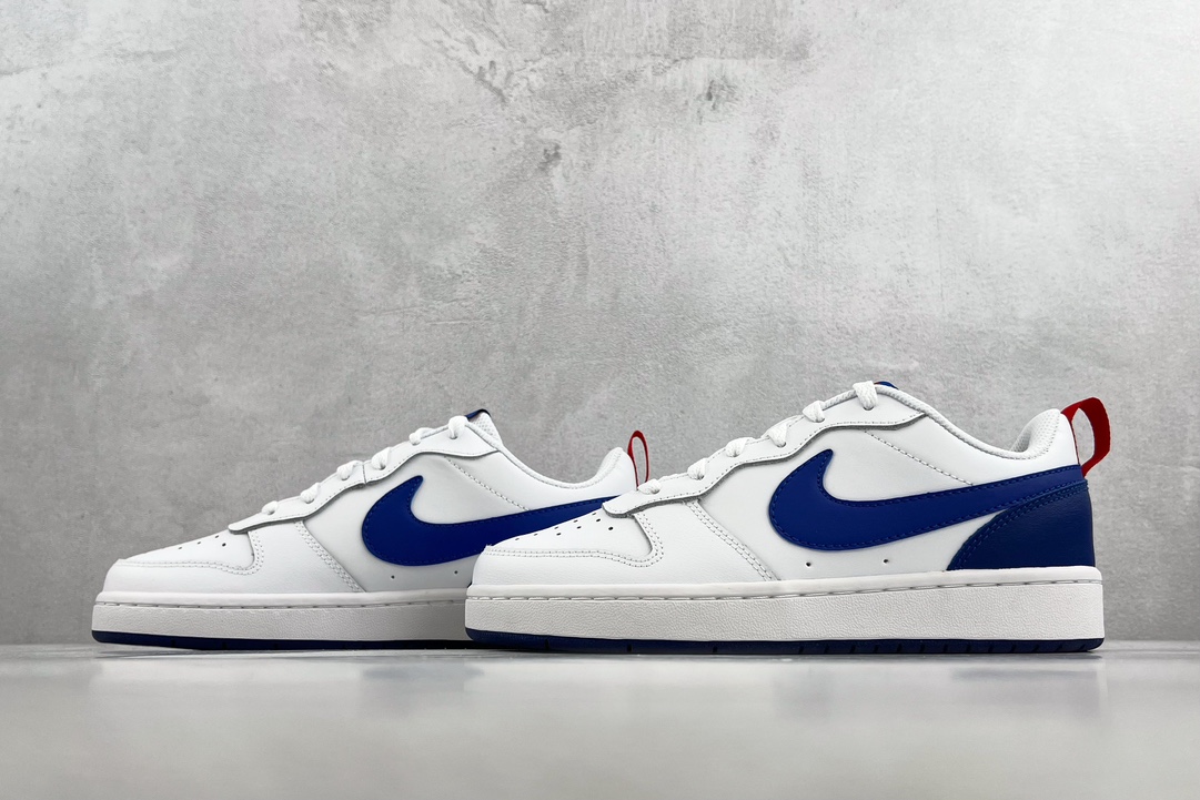140 全新渠道特供 Nike Court Borough Low 2白蓝 BQ5448-113