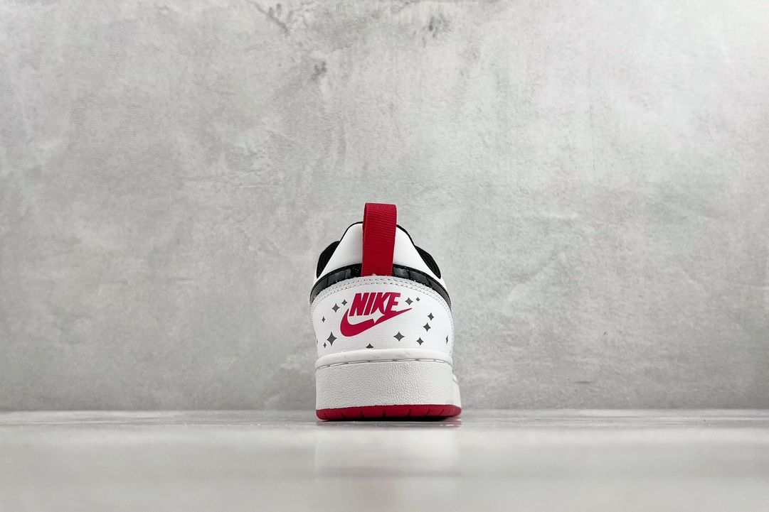 140 全新渠道特供 Nike Court Borough Low 2 SE GS白红色 DM0110-100