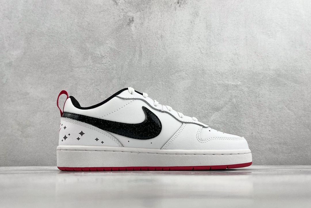 140 全新渠道特供 Nike Court Borough Low 2 SE GS白红色 DM0110-100
