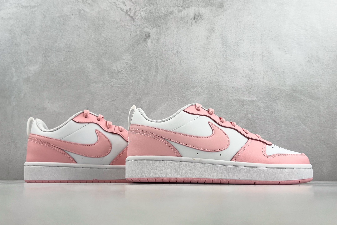 140 全新渠道特供 Nike Court Borough Low 2 FP白粉 DQ0492-100