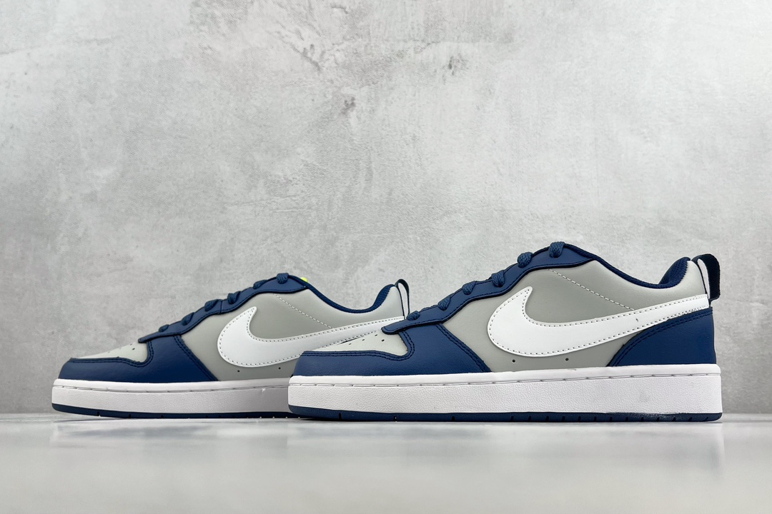 140 全新渠道特供 Nike Court Borough Low 2 GS 海军蓝 BQ5448-016