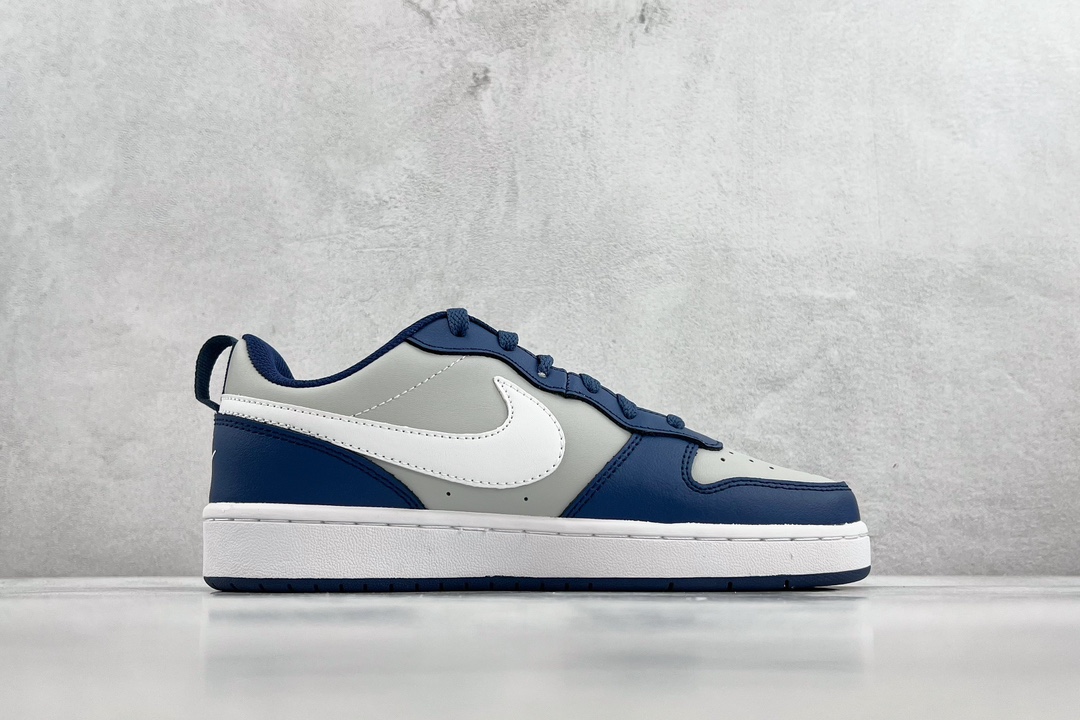 140 全新渠道特供 Nike Court Borough Low 2 GS 海军蓝 BQ5448-016