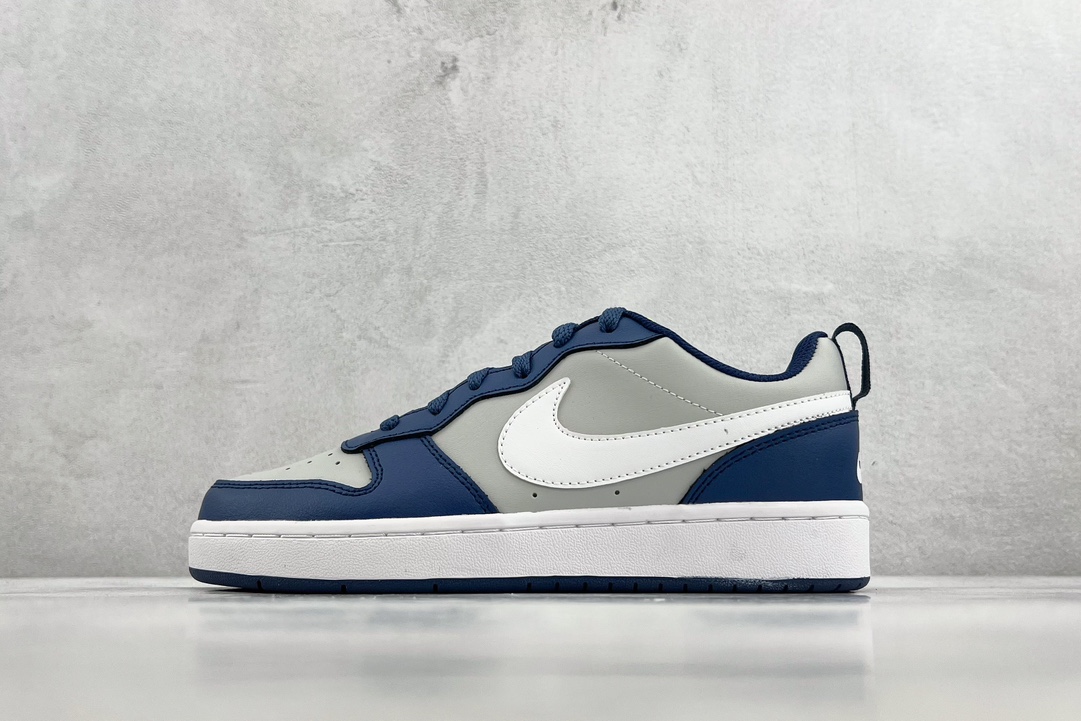 140 全新渠道特供 Nike Court Borough Low 2 GS 海军蓝 BQ5448-016