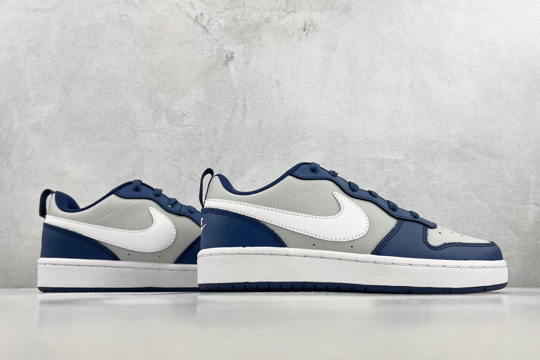 140 全新渠道特供 Nike Court Borough Low 2 GS 海军蓝 BQ5448-016