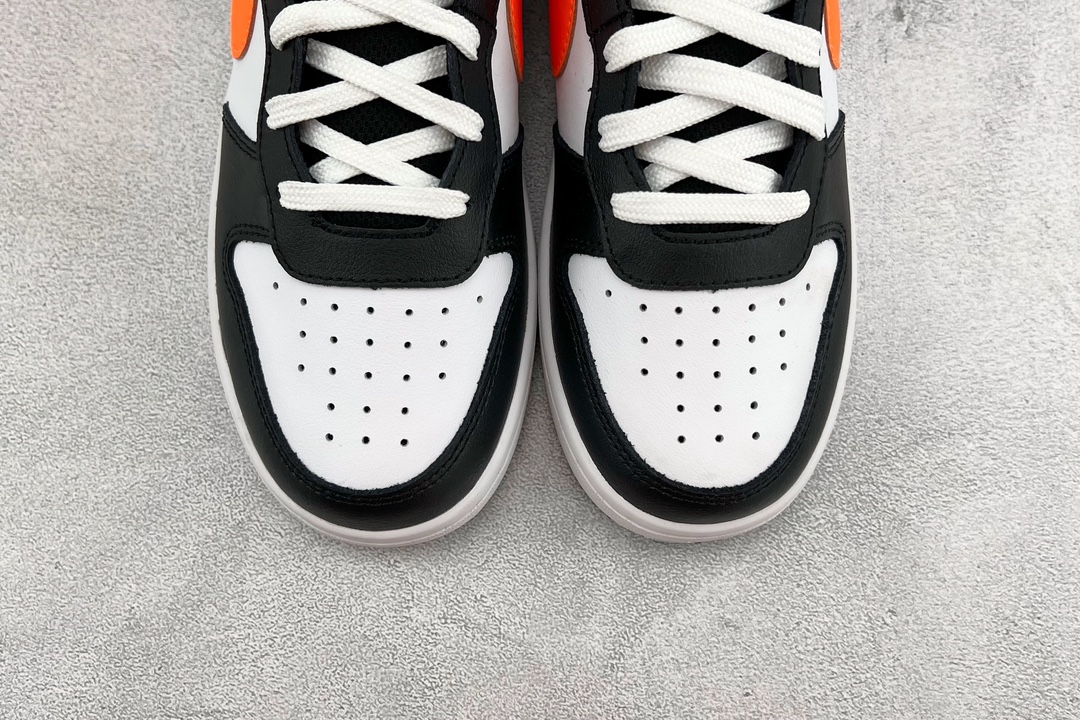 New channel exclusive Nike Court Borough Low 2 GS black, white and orange BQ5448-115