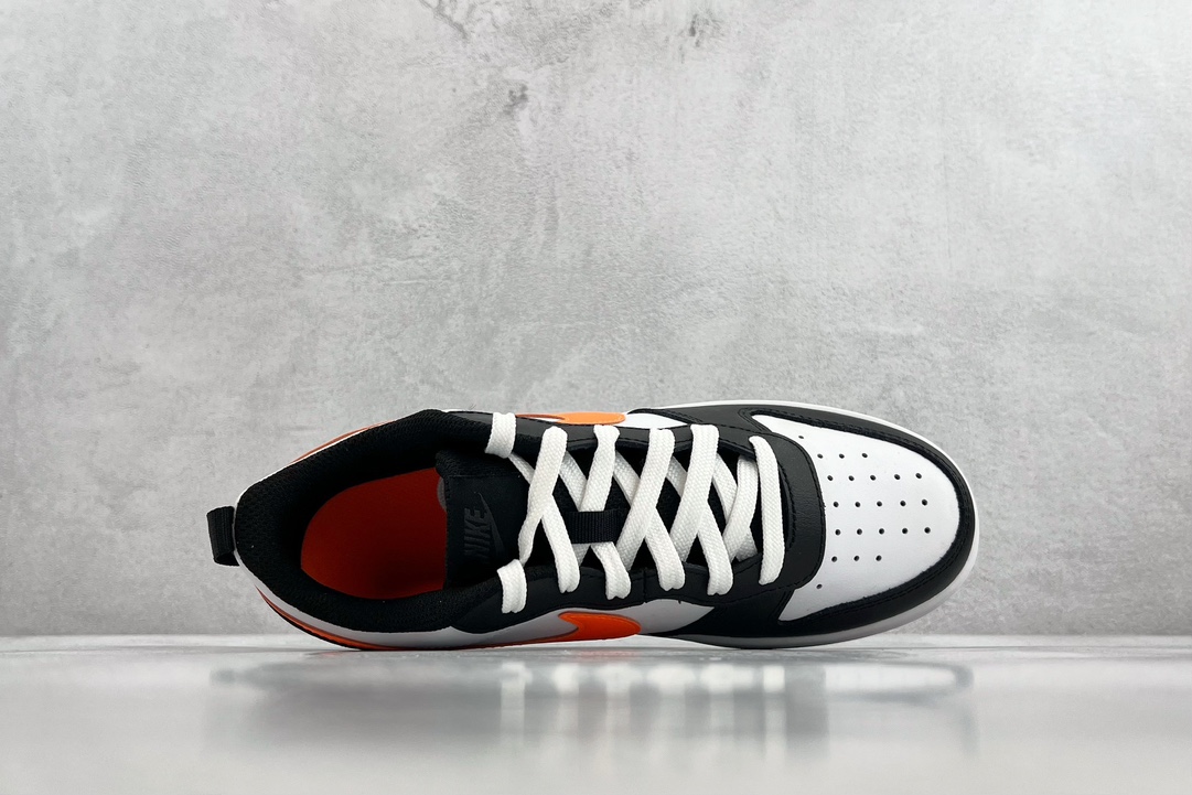 New channel exclusive Nike Court Borough Low 2 GS black, white and orange BQ5448-115