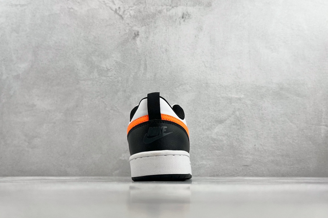 New channel exclusive Nike Court Borough Low 2 GS black, white and orange BQ5448-115