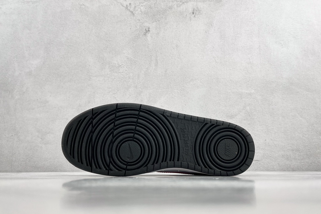 140 全新渠道特供 Nike Court Borough Low 2 GS 白黑红 BQ5448-110
