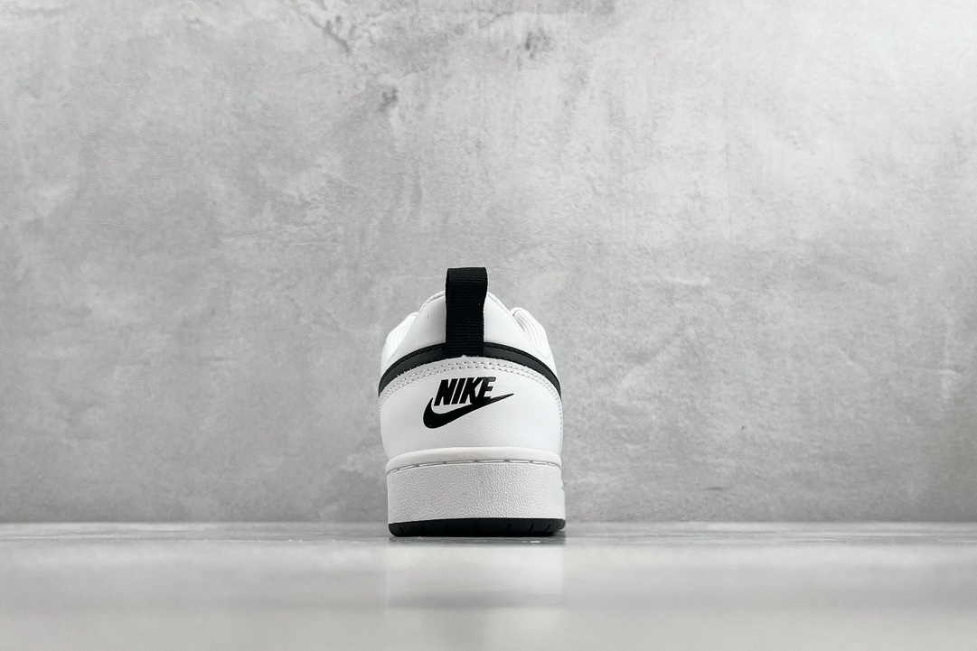 140 全新渠道特供 Nike Court Borough low 2 黑白 BQ5448-104