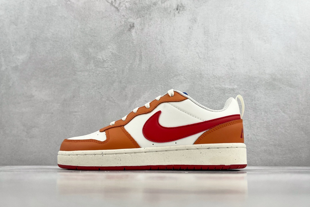140 全新渠道特供 Nike Court Borough low 2 白橙 BQ5448-119