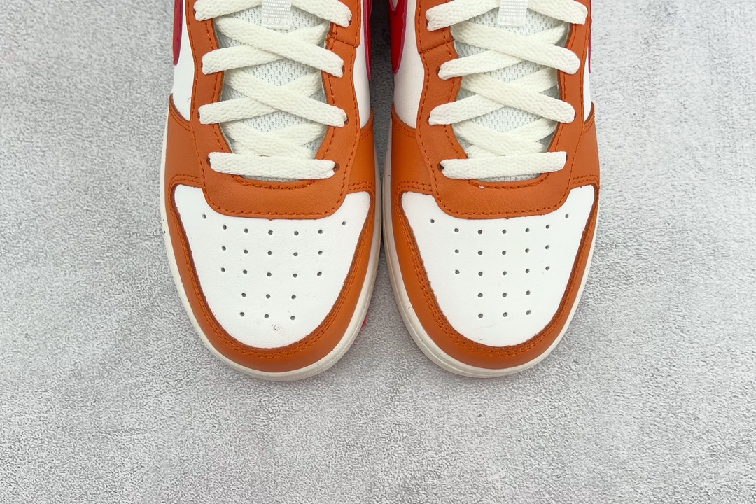 140 全新渠道特供 Nike Court Borough low 2 白橙 BQ5448-119