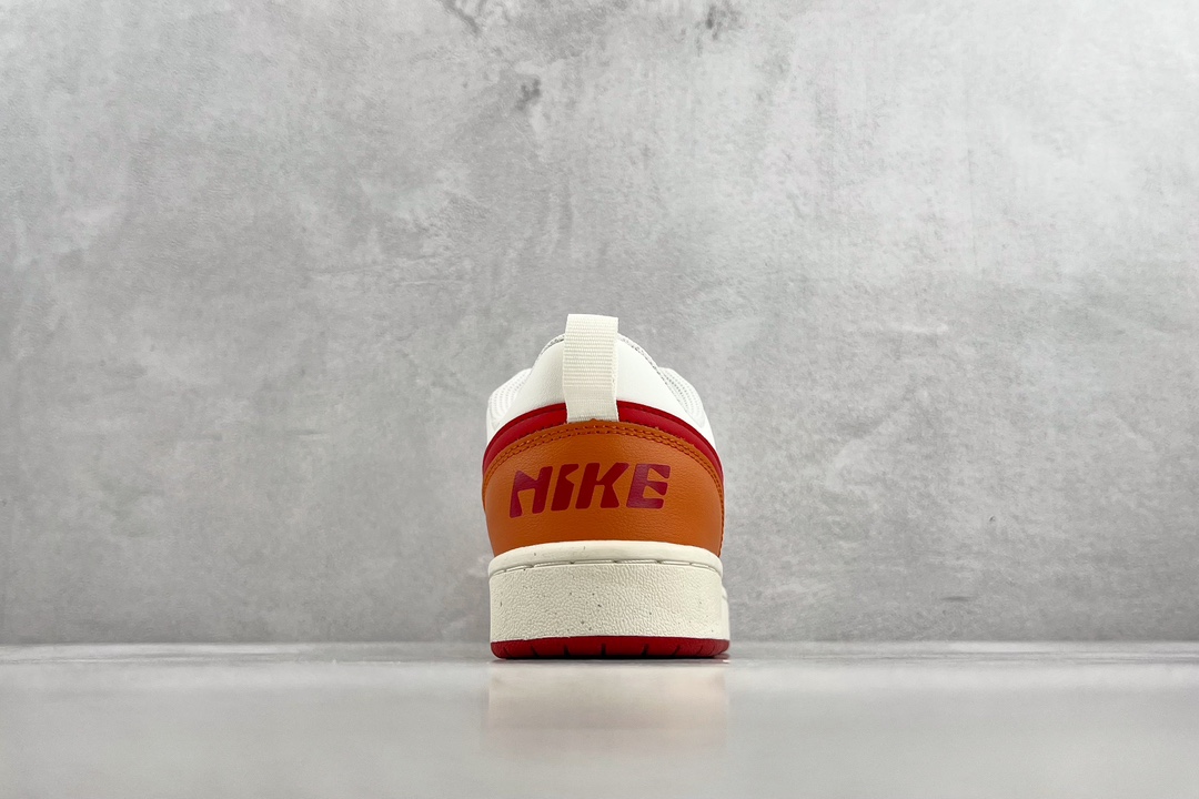 140 全新渠道特供 Nike Court Borough low 2 白橙 BQ5448-119