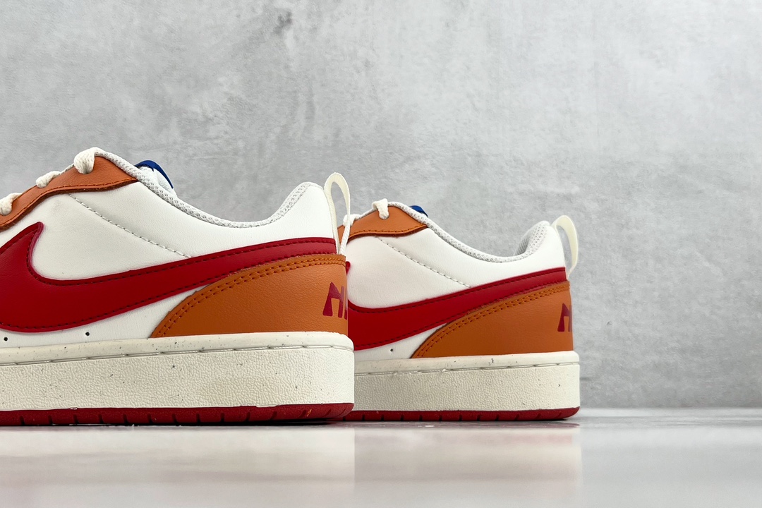140 全新渠道特供 Nike Court Borough low 2 白橙 BQ5448-119