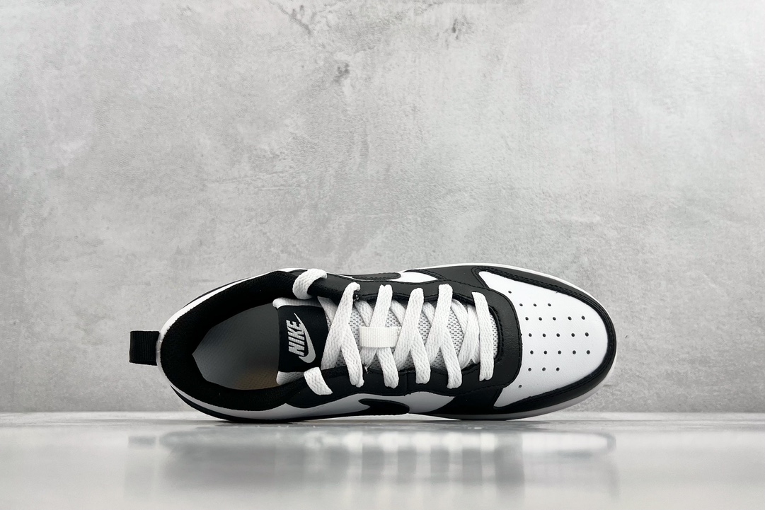 140 全新渠道特供 Nike Court Borough low 2 黑白 BQ5448-018
