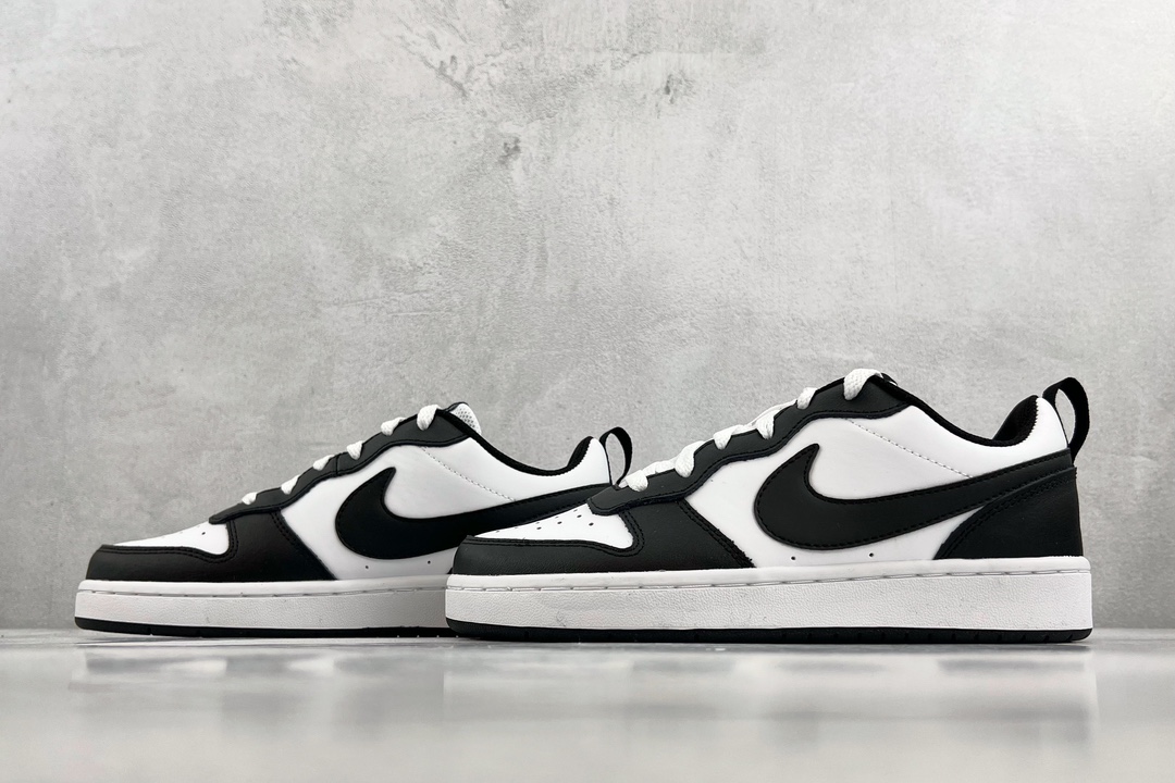 140 全新渠道特供 Nike Court Borough low 2 黑白 BQ5448-018