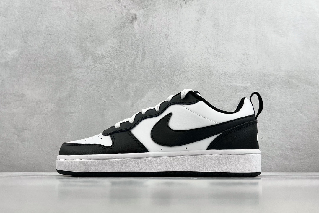 140 全新渠道特供 Nike Court Borough low 2 黑白 BQ5448-018