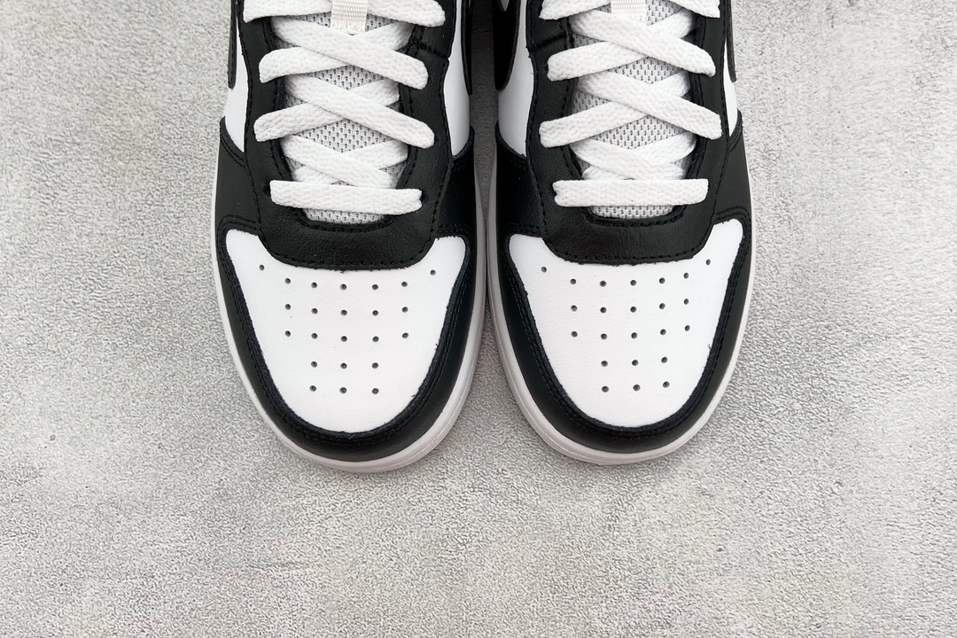 140 全新渠道特供 Nike Court Borough low 2 黑白 BQ5448-018
