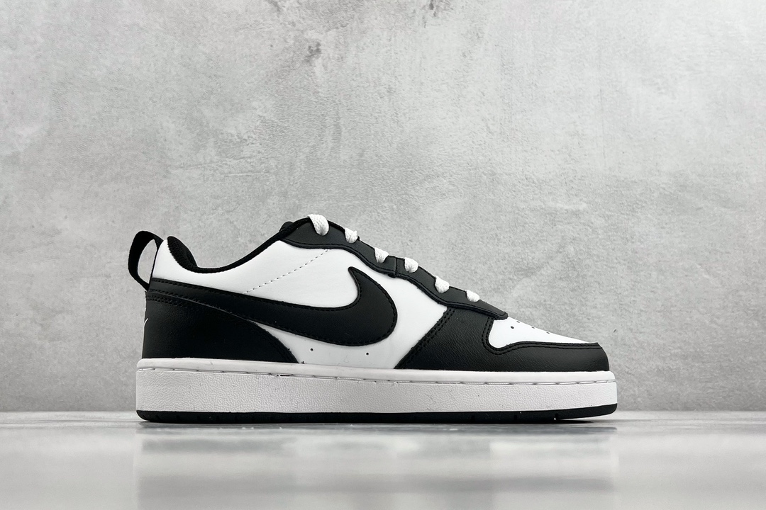 140 全新渠道特供 Nike Court Borough low 2 黑白 BQ5448-018