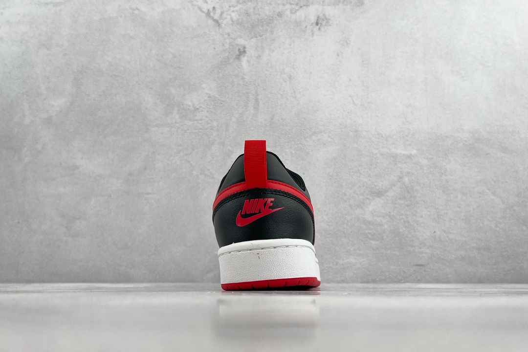 140 全新渠道特供 Nike Court Borough Low 2 GS 黑红 BQ5448-007