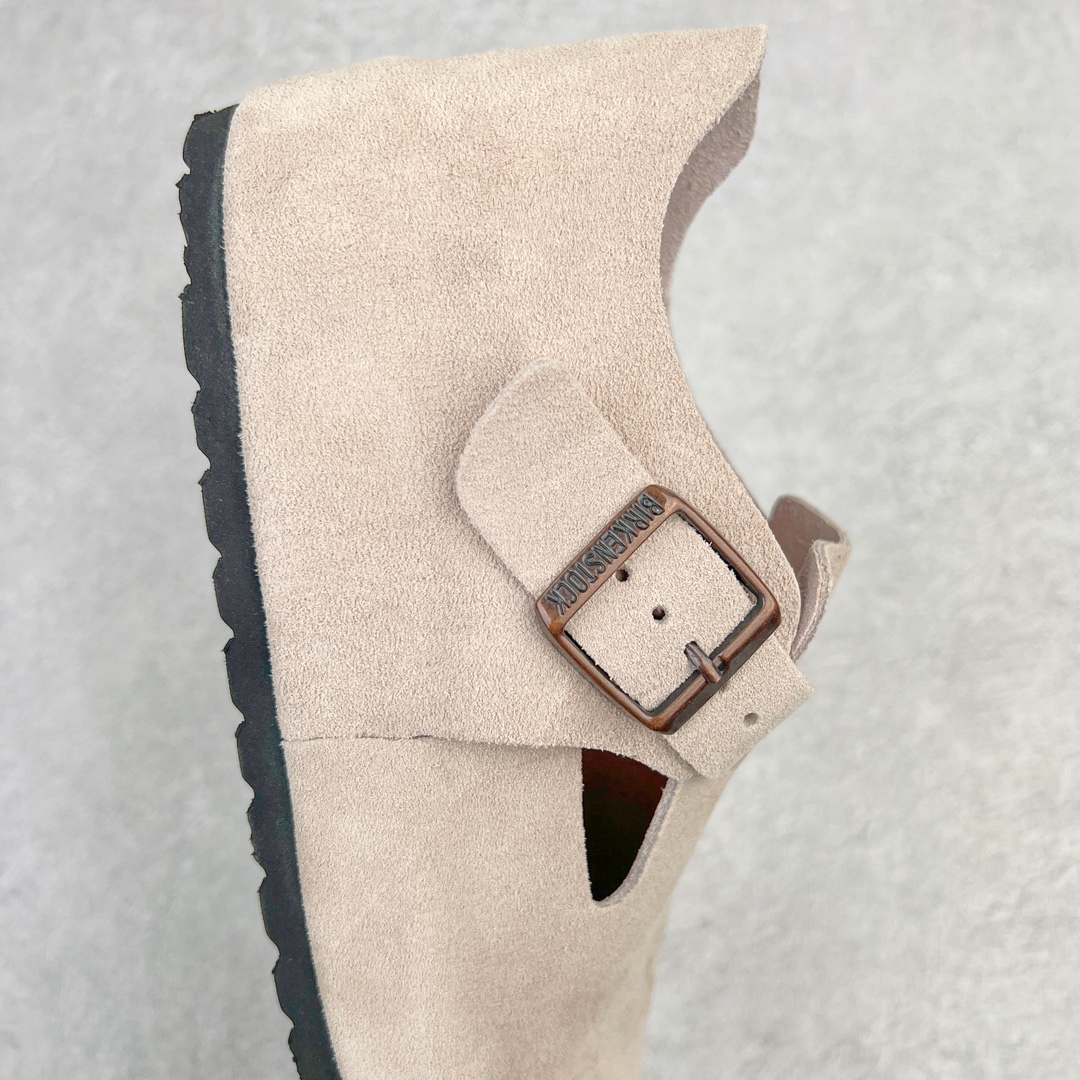 图片[6]-零售💰270 ＃DC Birkenstock London 系列勃肯皮革绒面双扣时尚休闲平底鞋 牛皮绒面革质地柔软 搭配可调节鞋扣提升穿着舒适度 人体工学设计分散脚部压力 保护脚踝 软木乳胶鞋床具有一定的收缩性 长时间穿着后能贴合脚型 EVA鞋底回弹性和抗张性力高 具有良好的防震、缓冲性  四季皆宜 柔软的鞋床采用额外的泡沫缓冲层 提供额外的舒适感和全天支撑 全网独家首发 源于德国的严谨工艺  牛巴戎面 中层松木 EVA 三层组合大底 优质牛皮面料五金扣 出口订单 尺码：35-44 编码：by2936070-运动鞋