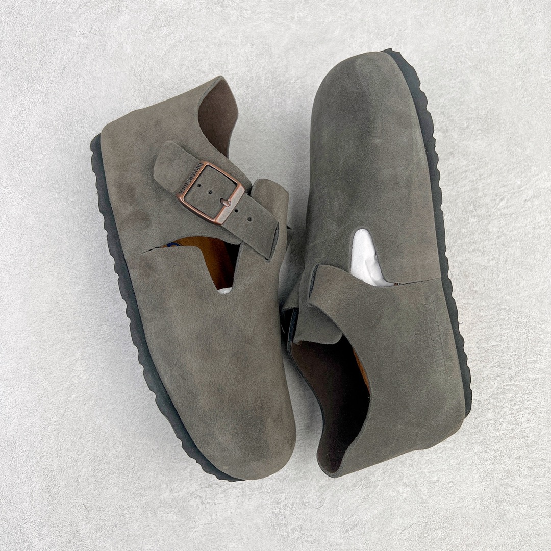 图片[3]-零售💰270 ＃DC Birkenstock London 系列勃肯皮革绒面双扣时尚休闲平底鞋 牛皮绒面革质地柔软 搭配可调节鞋扣提升穿着舒适度 人体工学设计分散脚部压力 保护脚踝 软木乳胶鞋床具有一定的收缩性 长时间穿着后能贴合脚型 EVA鞋底回弹性和抗张性力高 具有良好的防震、缓冲性  四季皆宜 柔软的鞋床采用额外的泡沫缓冲层 提供额外的舒适感和全天支撑 全网独家首发 源于德国的严谨工艺  牛巴戎面 中层松木 EVA 三层组合大底 优质牛皮面料五金扣 出口订单 尺码：35-44 编码：by2936070-运动鞋