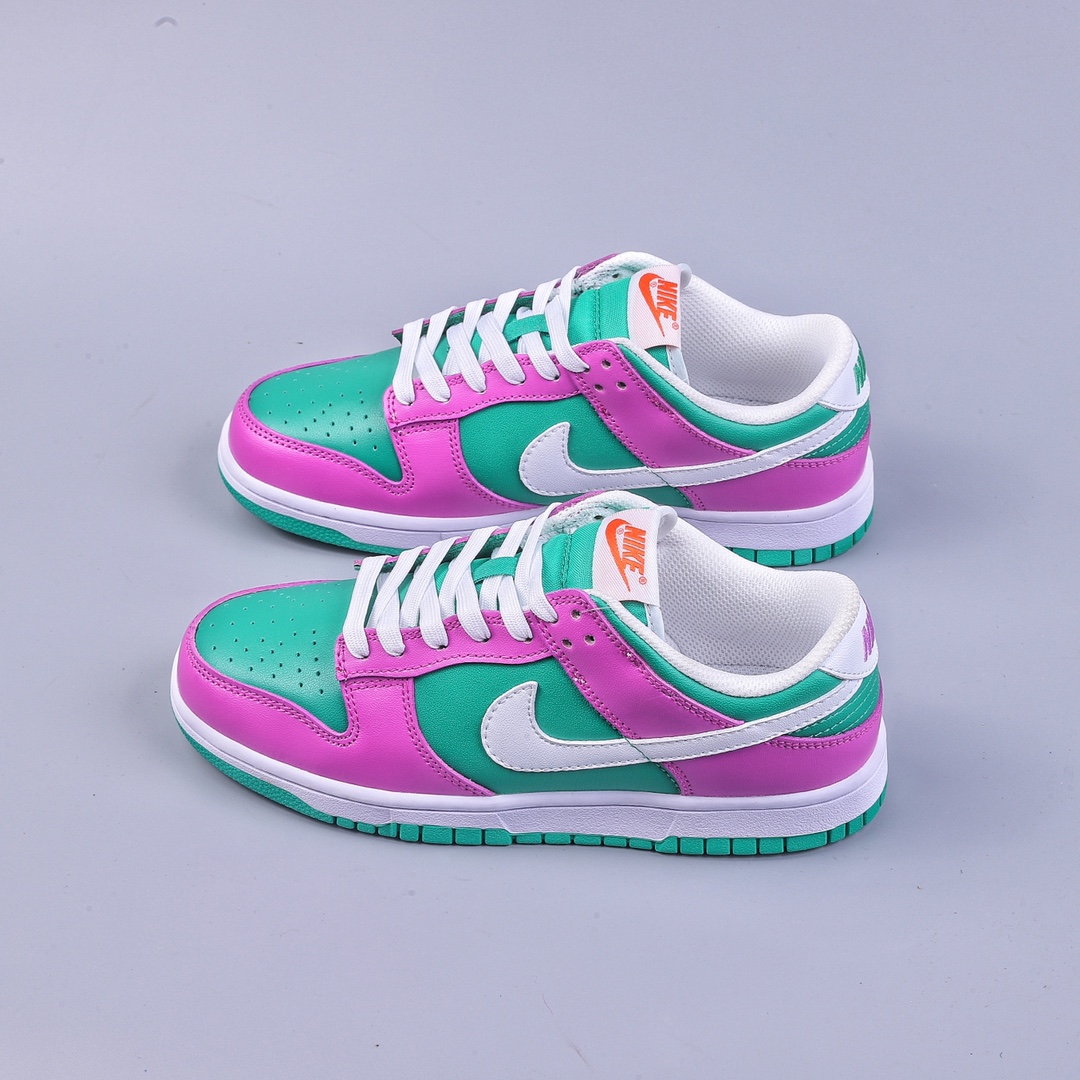 F version Nike SB Zoom Dunk Low purple and green sneakers FD9924-311