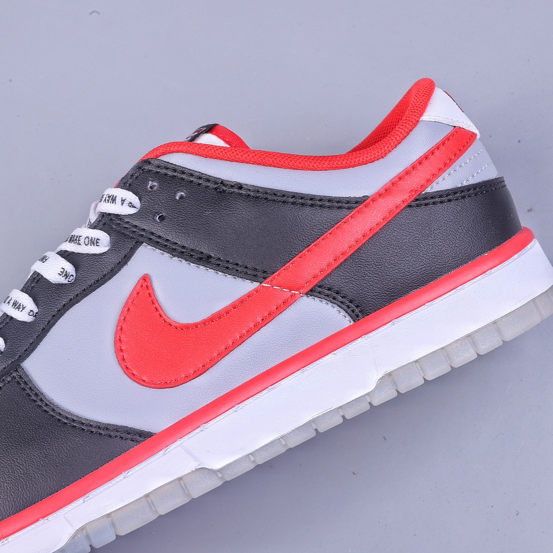200 F版Nike SB Zoom Dunk Low 黑灰红板鞋 DR6189-001