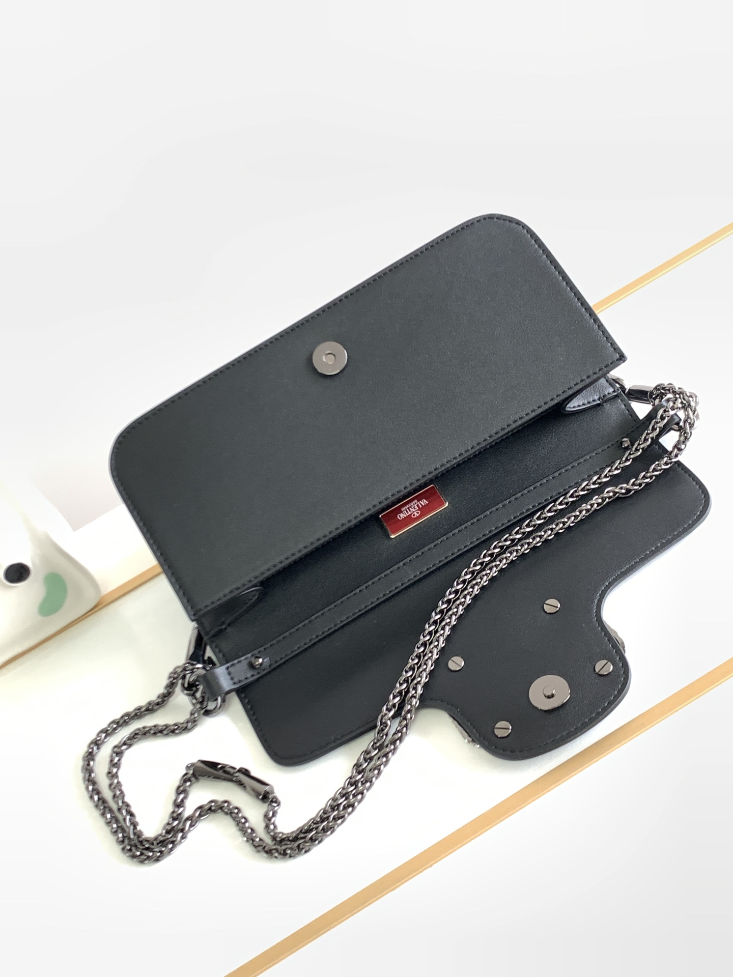 🆕🆕🆕MINI LOCÒ仿水晶装饰手袋-VLogo Signature施华洛世奇®仿水晶装饰-配可拆卸提