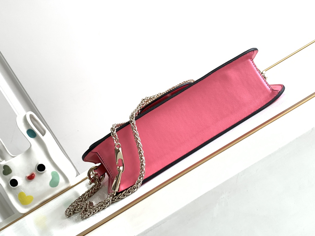 🆕🆕🆕MINI LOCÒ仿水晶装饰手袋-VLogo Signature施华洛世奇®仿水晶装饰-配可拆卸提