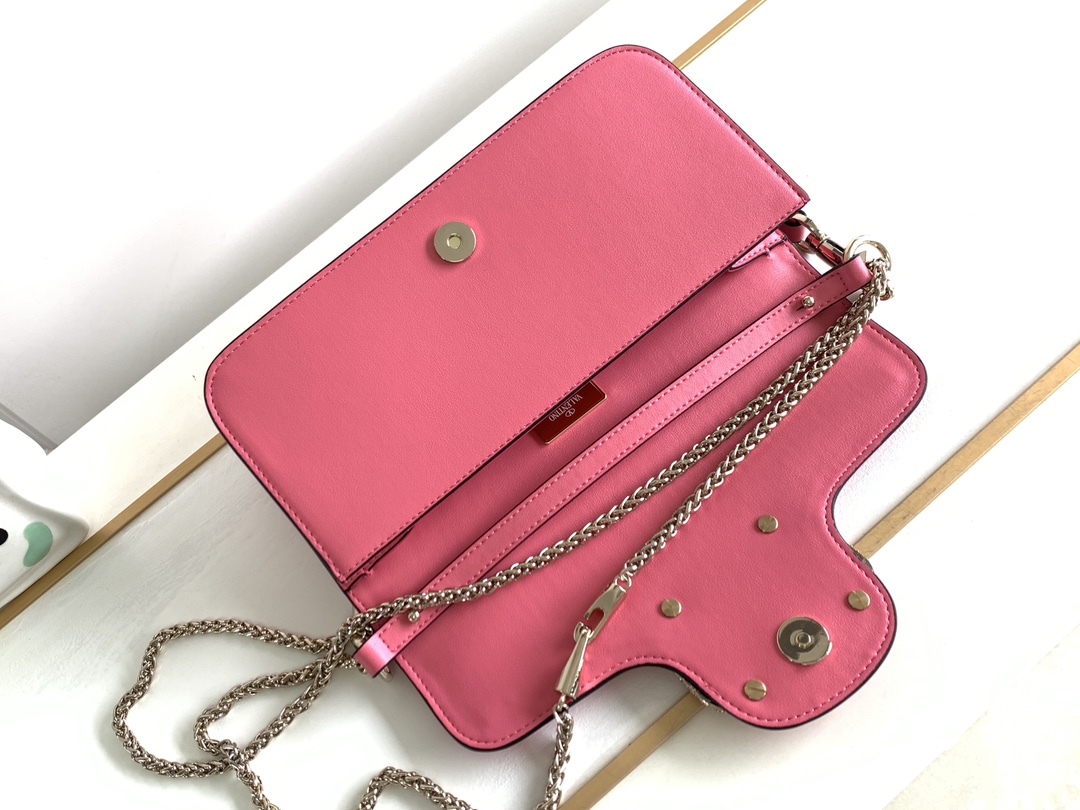 🆕🆕🆕MINI LOCÒ仿水晶装饰手袋-VLogo Signature施华洛世奇®仿水晶装饰-配可拆卸提