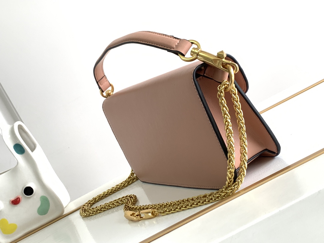 🆕🆕🆕MINI LOCÒ仿水晶装饰手袋-VLogo Signature施华洛世奇®仿水晶装饰-配可拆卸提