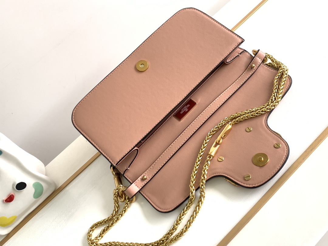 🆕🆕🆕MINI LOCÒ仿水晶装饰手袋-VLogo Signature施华洛世奇®仿水晶装饰-配可拆卸提