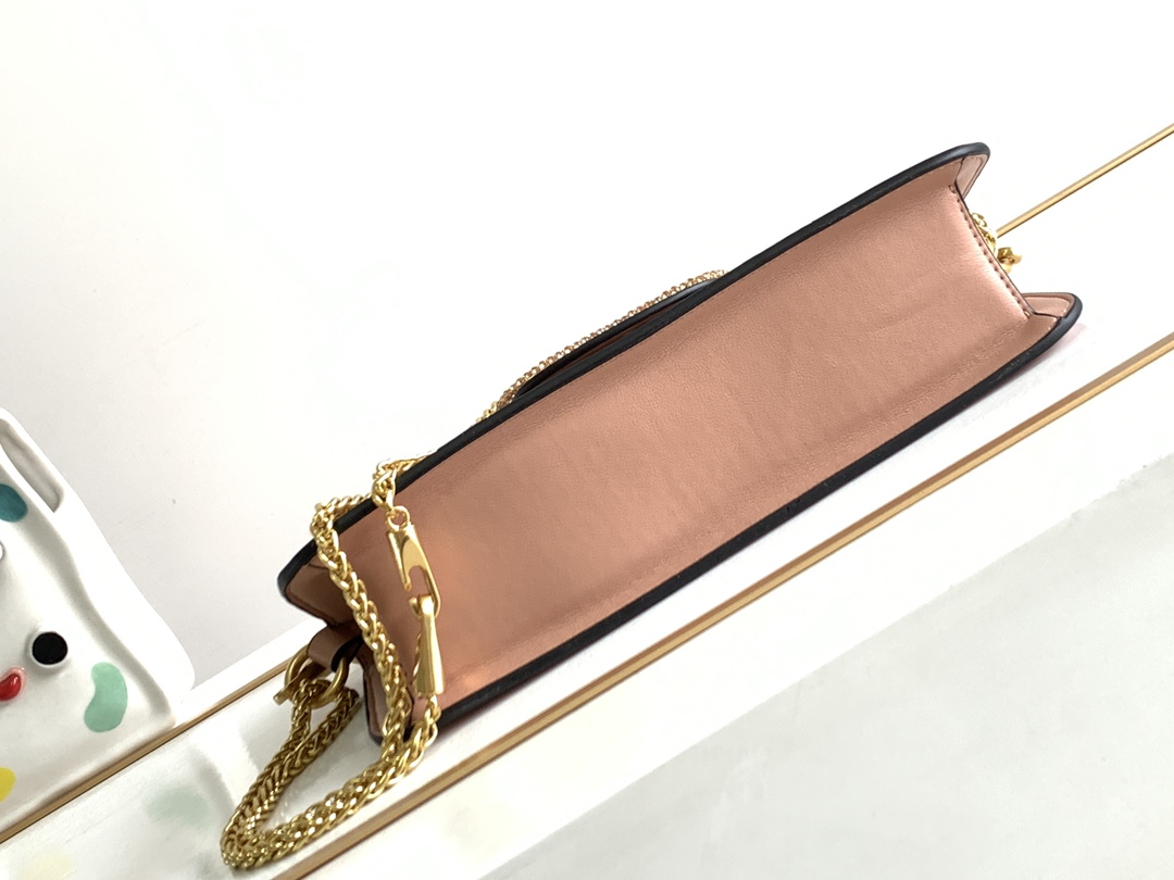 🆕🆕🆕MINI LOCÒ仿水晶装饰手袋-VLogo Signature施华洛世奇®仿水晶装饰-配可拆卸提