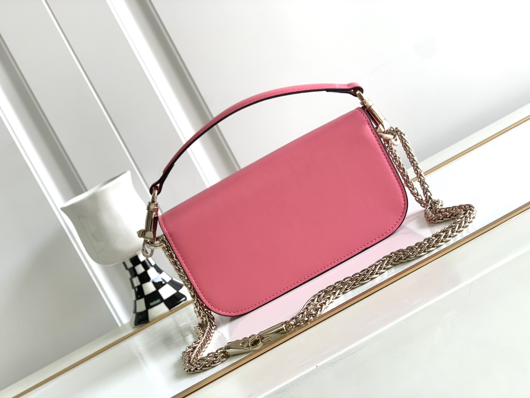 🆕🆕🆕MINI LOCÒ仿水晶装饰手袋-VLogo Signature施华洛世奇®仿水晶装饰-配可拆卸提