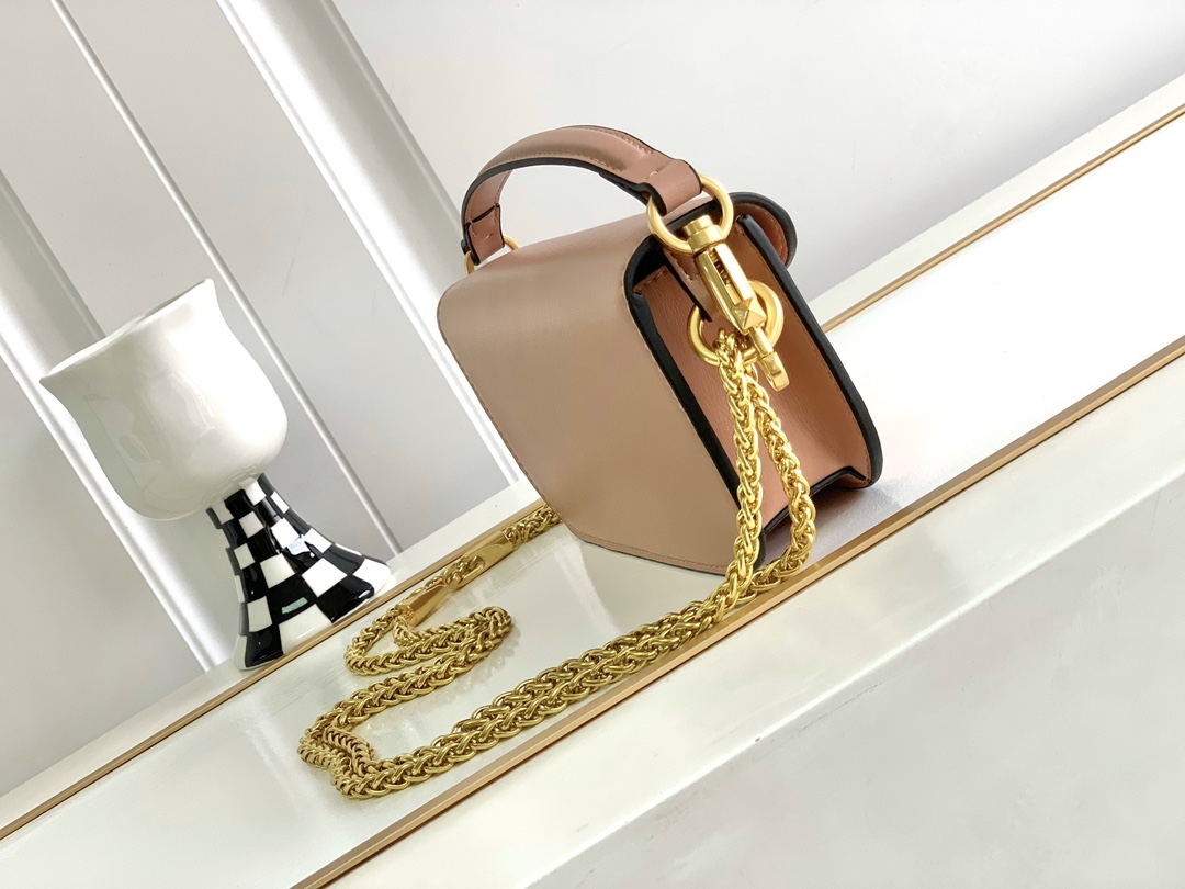 🆕🆕🆕MINI LOCÒ仿水晶装饰手袋-VLogo Signature施华洛世奇®仿水晶装饰-配可拆卸提