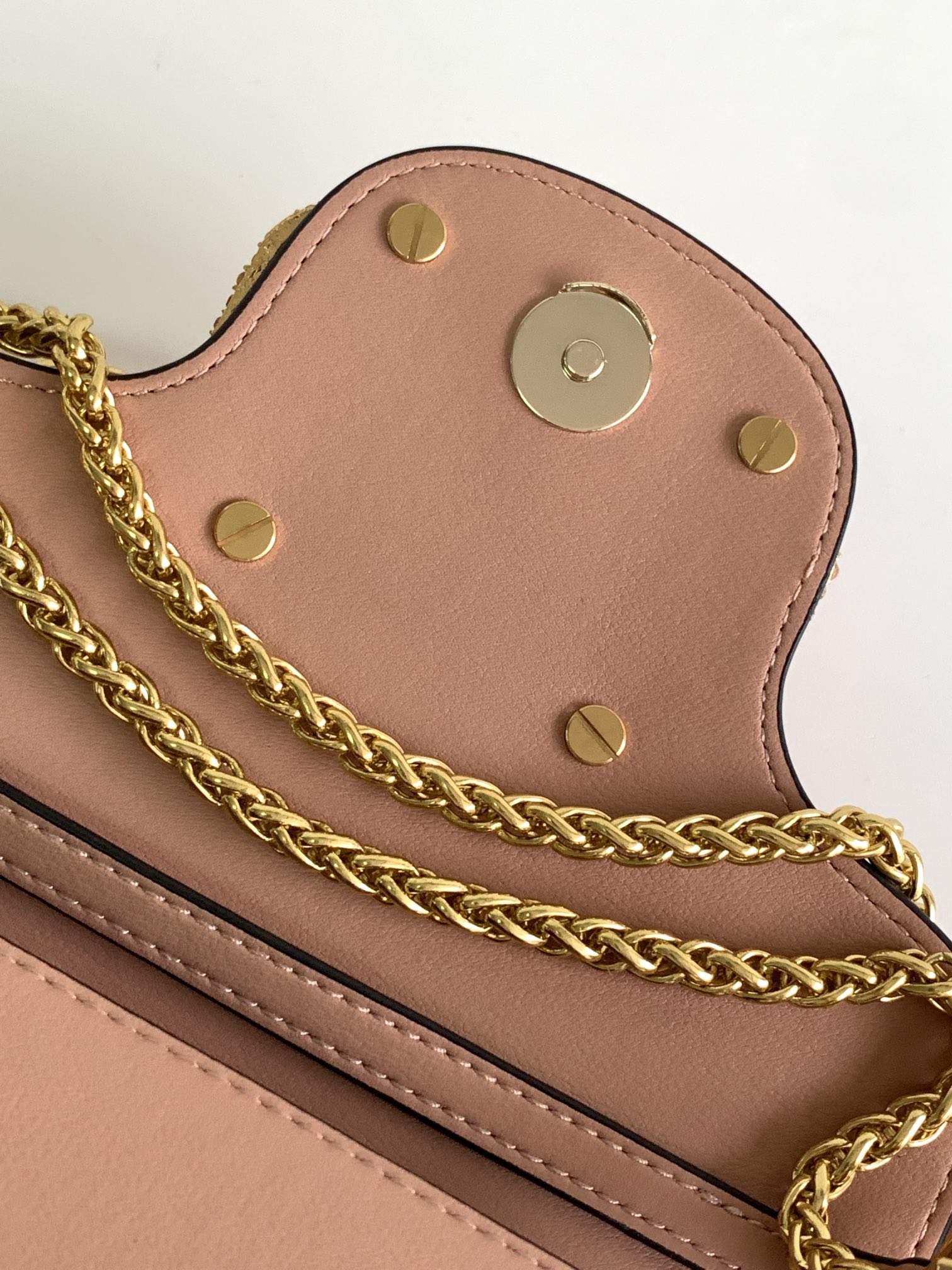 🆕🆕🆕MINI LOCÒ仿水晶装饰手袋-VLogo Signature施华洛世奇®仿水晶装饰-配可拆卸提