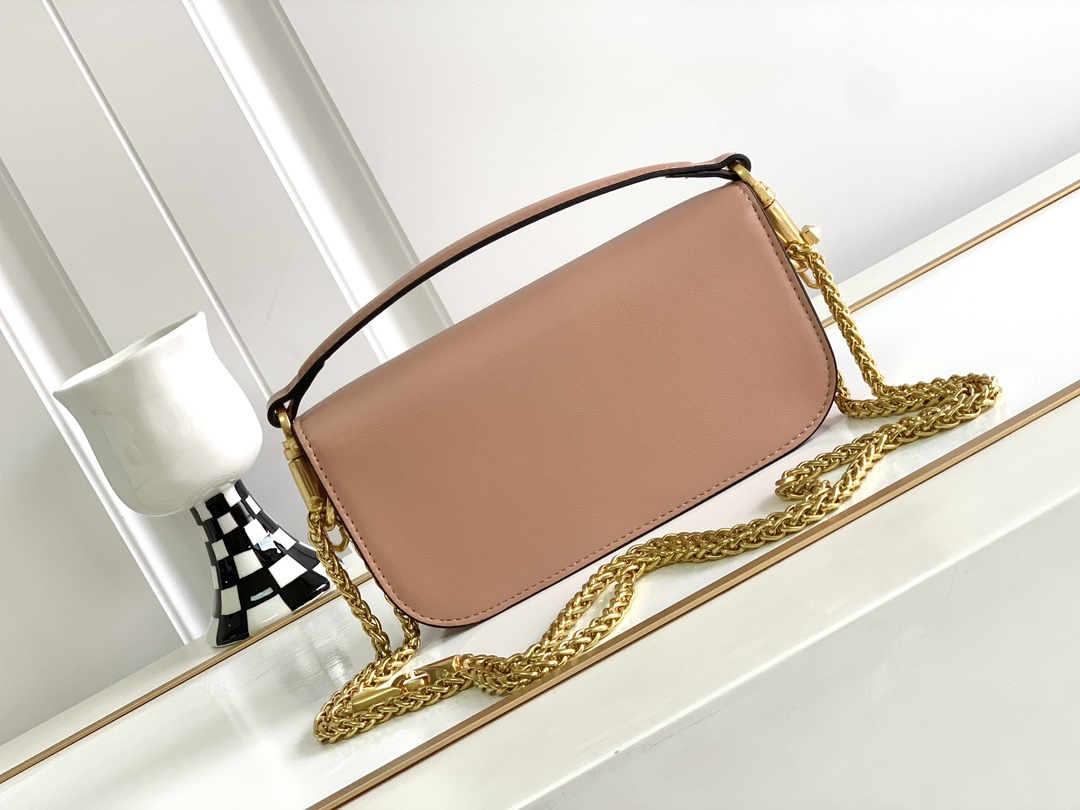 🆕🆕🆕MINI LOCÒ仿水晶装饰手袋-VLogo Signature施华洛世奇®仿水晶装饰-配可拆卸提