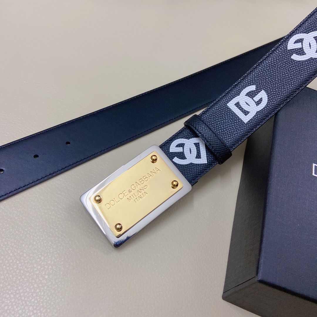 D&G杜嘉班纳官网新款.双面头层小牛