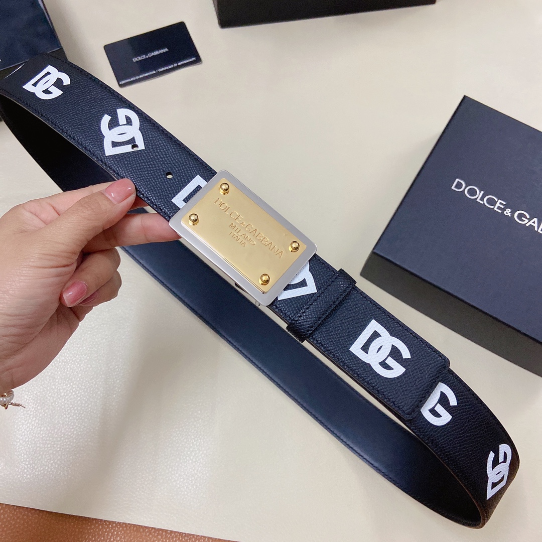 D&G杜嘉班纳官网新款.双面头层小牛